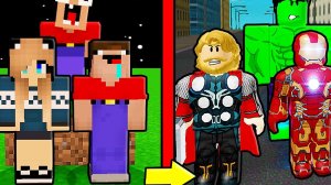 2 НУБА И ДЕВУШКА ПРО СТАЛИ СУПЕРГЕРОЯМИ В РОБЛОКС