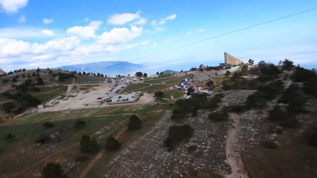 Спуск с Ай-Петри по тросу. смотреть онлайн