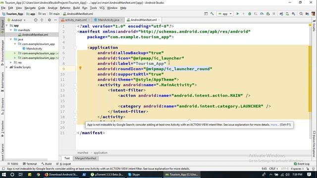 1 Android Studio Tourism App смотреть онлайн