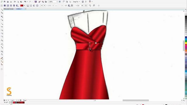 Dress designing In corel draw with tutorial easy steps смотреть онлайн
