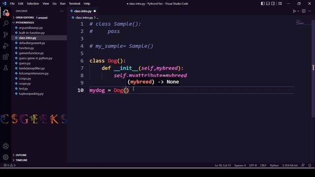 Python 3 Class#25:--OOP ,Class , _ _init _ _, Class Attributes And Instance Variable In Python смотреть онлайн
