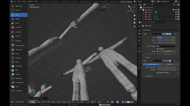 05 Как сделать UV развертку персонажа в Blender 3d смотреть онлайн