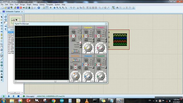 Proteus For Beginners Tutorial # 7 - Interpreting Signwave Using Oscilloscope
