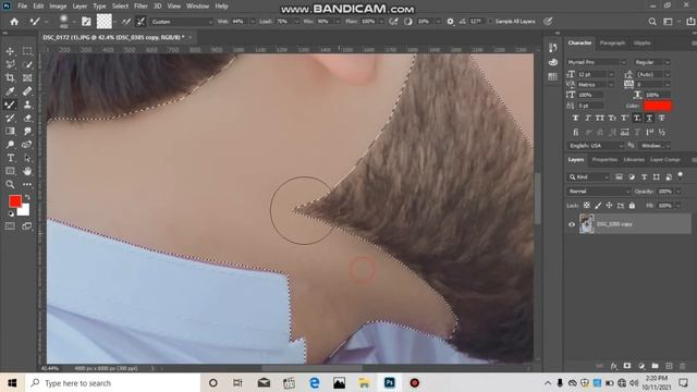 Photoshop 2020 Hd editing || Face smoothing and background colour change || Tahir photography || смотреть онлайн