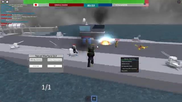 Roblox Naval Warfare Script (KILL ALL, GOD MODE) смотреть онлайн