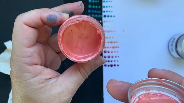 Finnabair Art Alchemy Paint Swatches For Dot Art