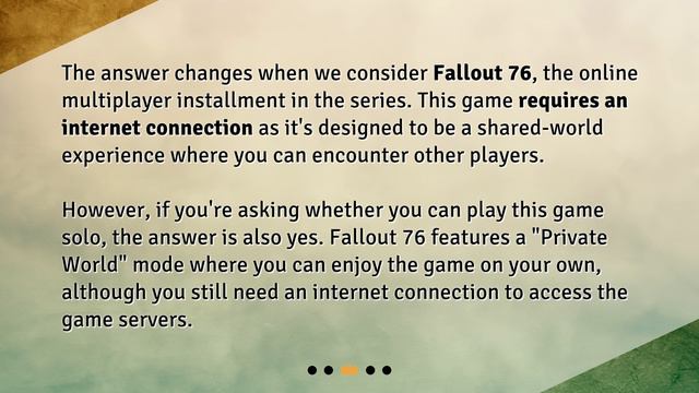Playing Fallout Offline: Your Survival Guide смотреть онлайн
