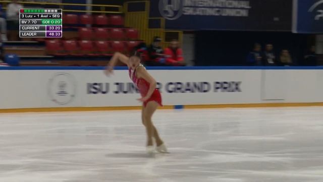 Sofia Lexi Jacqueline FRANK (PHI) | Women Free Skating | Gdansk 2022 | #JGPFigure смотреть онлайн