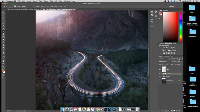 How to Create Light Trails in Photoshop смотреть онлайн