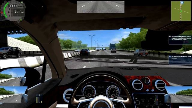 3D инструктор (City Car Driving) - Бентайга (Bentley Bentayga) смотреть онлайн