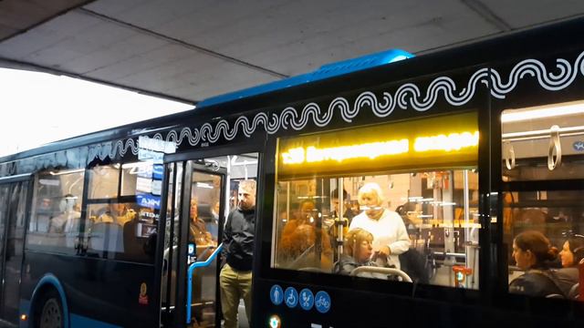 Автобус ЛиАЗ-5292.65 следует по маршруту т38 "м. Кожуховская - Вет. Академия" смотреть онлайн