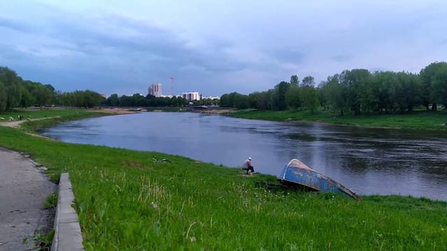 Одна минута // вид на реку Днепр в Городе Могилеве смотреть онлайн