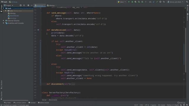 Direct messages, messages to one user. Python messenger | Python смотреть онлайн