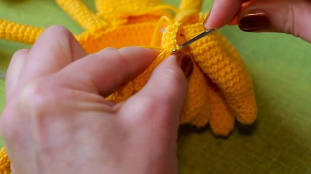 Игрушка Солнышко (вязание крючком) смотреть онлайн