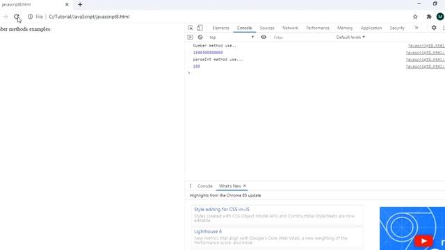 Global JavaScript Methods | JavaScript Tutorial 2020 | Methods - Number(), parseInt(), parseFloat( смотреть онлайн