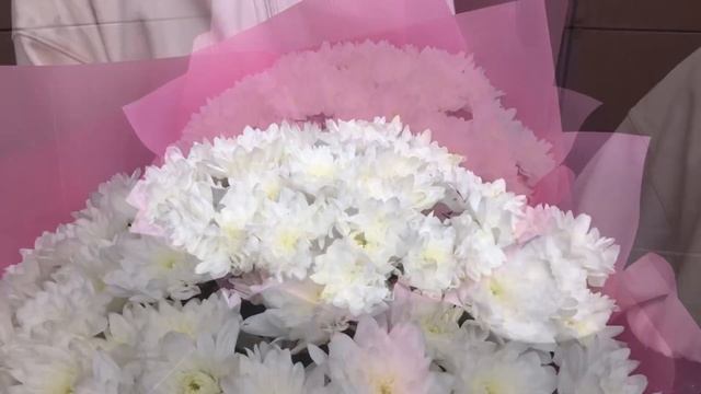 Облако из 15 белых хризантем ☁️ смотреть онлайн