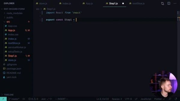 Multi Step Wizard Form Using React Hook Form and Redux Toolkit
