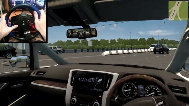 City Car Driving - Toyota Alphard [Steering Wheel Gameplay] смотреть онлайн