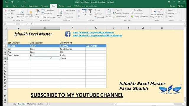 4 Different Method To Make Dropdown List Excel 2016 & office365 смотреть онлайн