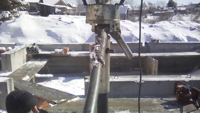 Ручная закрутка винтовых свай смотреть онлайн