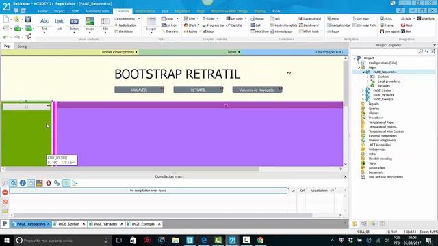 WX - Bootstrap com Webdev e Barra Retratil Lateral смотреть онлайн