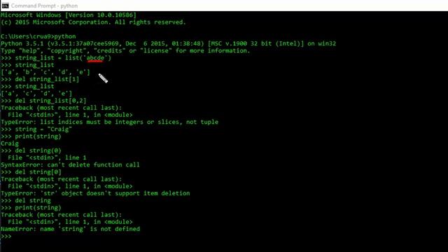 Python Del = Deletion смотреть онлайн