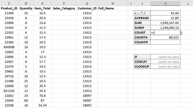 Most Useful Formulas for Microsoft Excel (COUNT, SUM, IF, VLOOKUP, etc.) смотреть онлайн