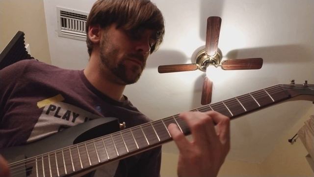 Ibanez 8 String Guitar and Vox 5 watt amp, Classical Shred Harmonic Minor Scale смотреть онлайн