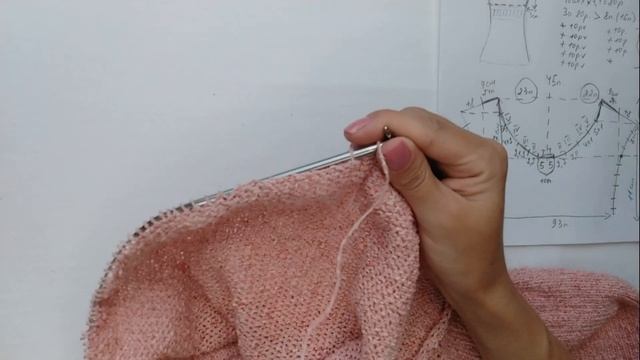 Туника из буретного шелка спицами// Мастер -класс смотреть онлайн