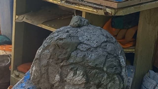 Кашпо для цветов из цемента ,не сложно и стильно #артбетон #кашпо #поделки