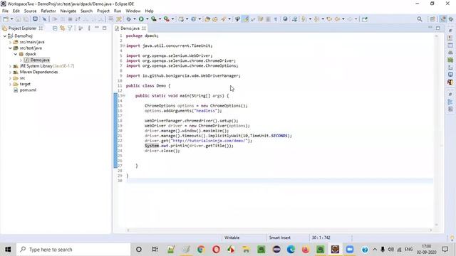 Executing Selenium Automation Scripts on Chrome Headless Browser смотреть онлайн