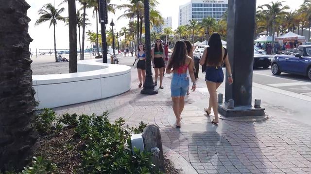 4K Fort Lauderdale Beach Street Walk 2021 смотреть онлайн