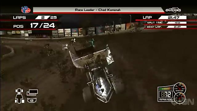 World of Outlaws: Sprint Cars Xbox 360 Gameplay - Night Moves смотреть онлайн