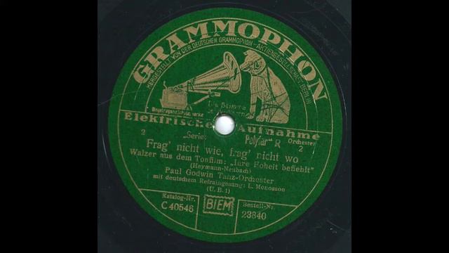 Frag' nicht wie, frag' nicht wo - Leo Monosson & Paul Godwin und sein Orchester смотреть онлайн