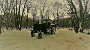 ЛЮТЫЙ ТРАКТОР НА УЧАСТКЕ, ПОКАЗАЛ ЧТО ОН МОЖЕТ).