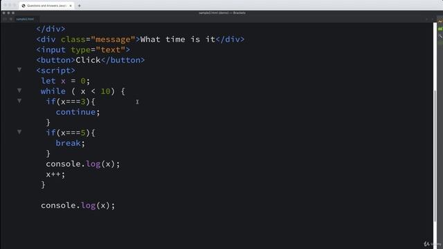 55 Modern JavaScript 61 009 JavaScript Continue and Break Statement смотреть онлайн