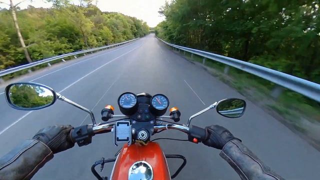 Китайский Mikuni на Яву #3 :: Первое впечатление на дороге смотреть онлайн