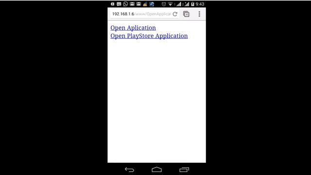 Open android application from Web browser смотреть онлайн
