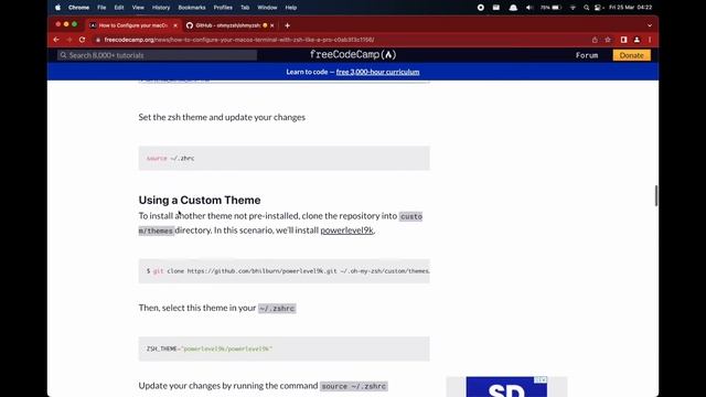 Setup Oh My Zsh on Mac смотреть онлайн