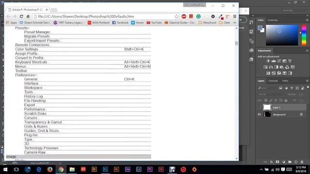 Adobe Photoshop CC 2015: Quick Tips, Generate Hotkey Shortcut Sheet смотреть онлайн