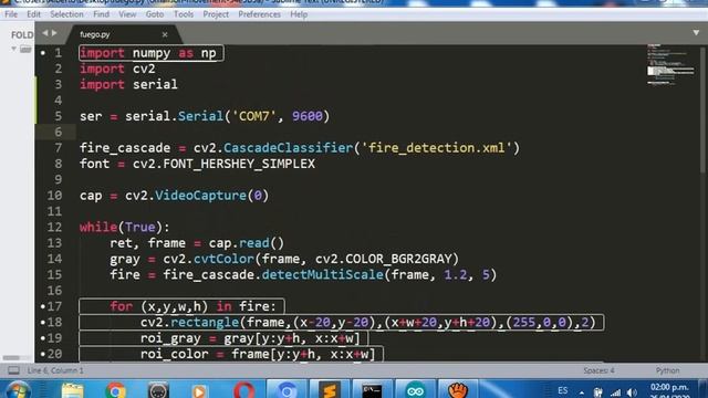 Fire Detection Python Opencv + Arduino смотреть онлайн