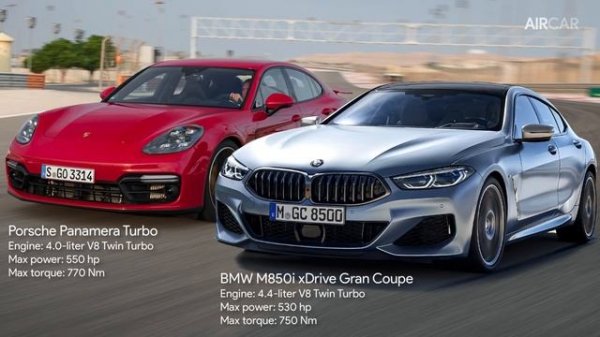 BMW 8-Series Gran Coupe Vs Porsche Panamera | Design & Dimensions | Aircar