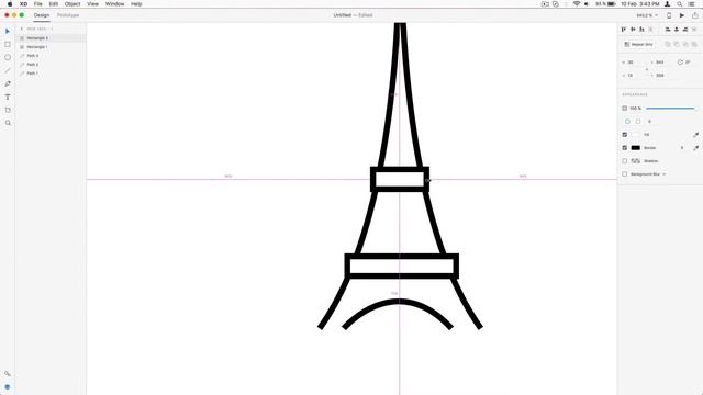 Adobe XD |  Eiffel Tower Icon (Speed art) смотреть онлайн