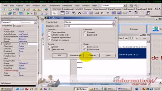 aula 103 delphi Chamando Form Con Cidade.wmv смотреть онлайн