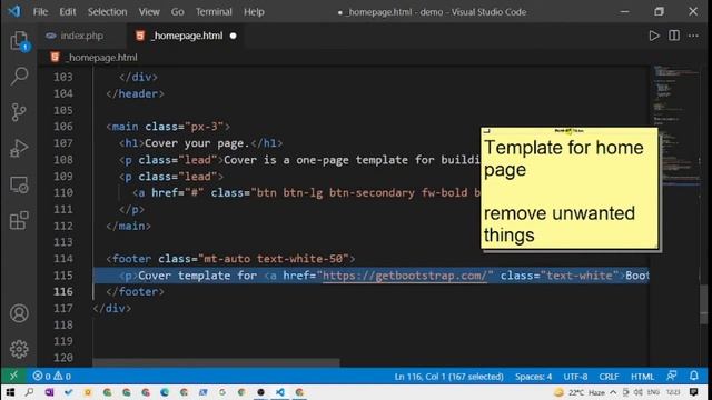 Creating Website using Custom HTML Templates & PHP смотреть онлайн