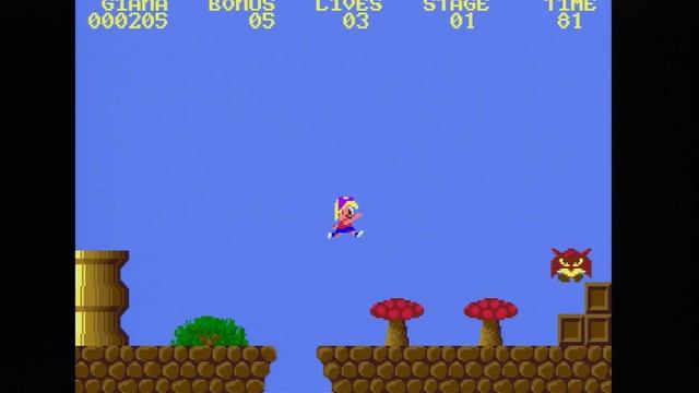 The Great Giana Sisters - [Atari ST] Gameplay showing up to stage 10 (1988) смотреть онлайн