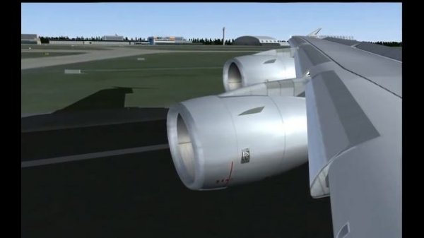 Lufthansa A380 Landing Frankfurt Main International Airport