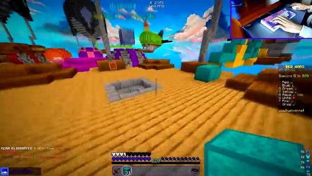 Keyboard + Mouse ASMR Sounds (Handcam) | Hypixel Bedwars смотреть онлайн
