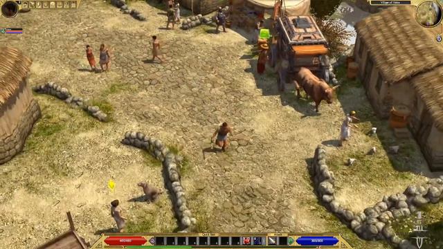 Titan Quest Let's play - Episode 1 Slaying all the Satyrs смотреть онлайн