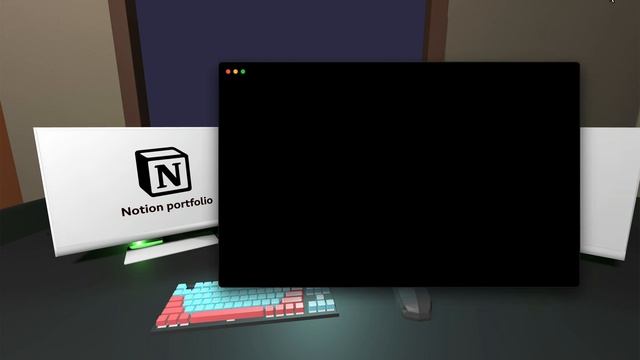 My room portfolio made with Babylon.js + Typescript + Notion API смотреть онлайн